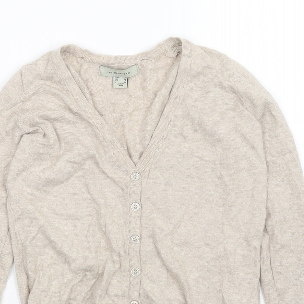 Atmosphere Womens Beige   Cardigan Jumper Size 4