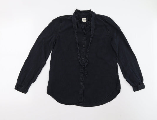Gap Womens Black   Basic Button-Up Size S