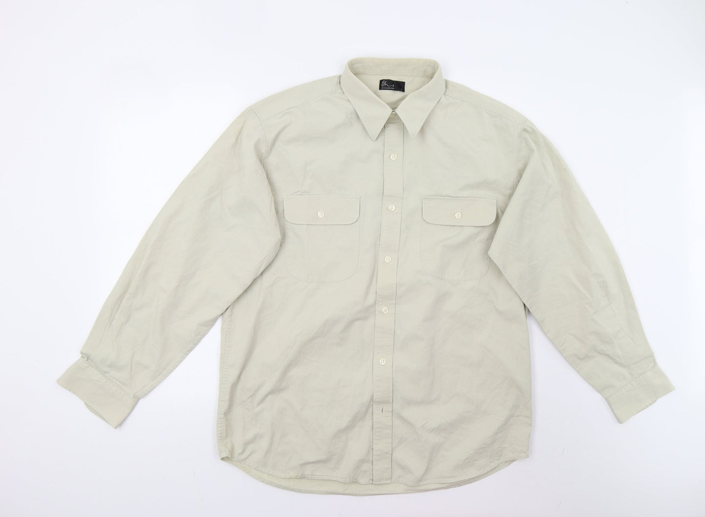 BHS Mens Beige    Button-Up Size L