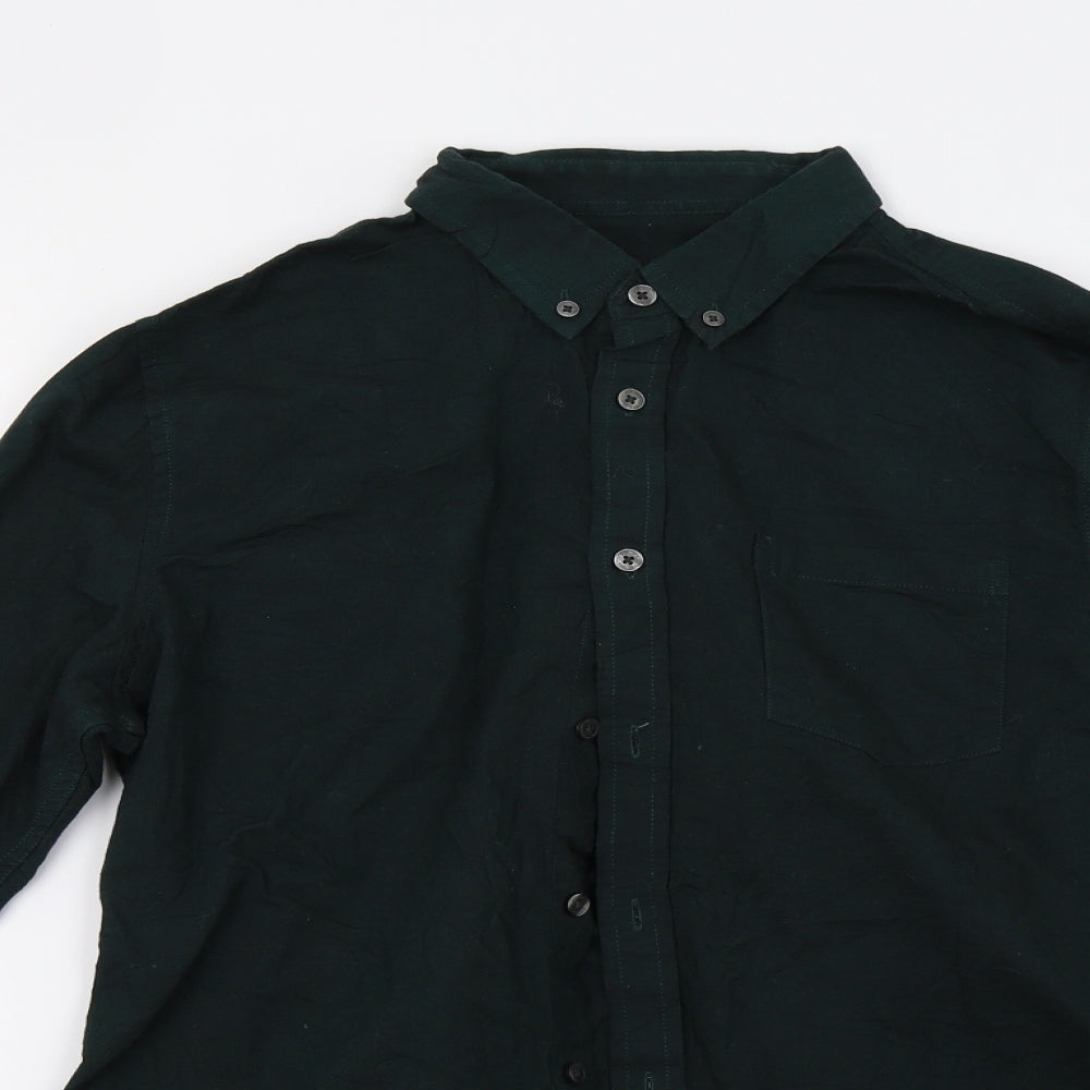 Burton Mens Green    Button-Up Size M