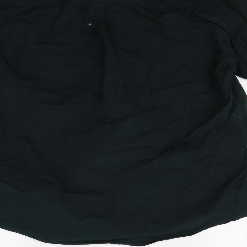 Burton Mens Green    Button-Up Size M