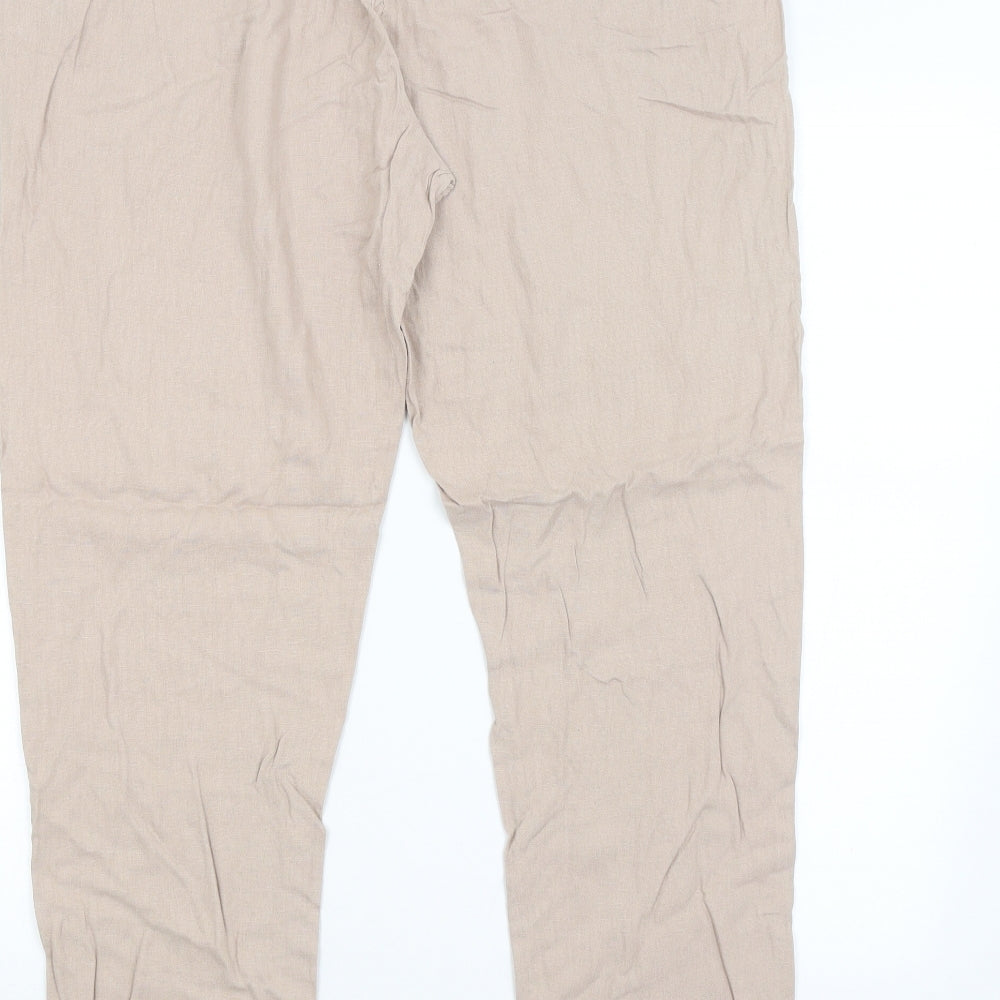M&S Womens Brown   Trousers  Size 16 L28 in