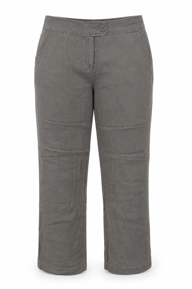 Prima Q Womens Grey   Trousers  Size 14 L28 in