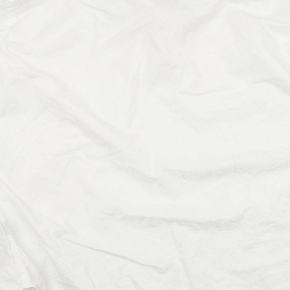 Duchamp Mens White Floral   Dress Shirt