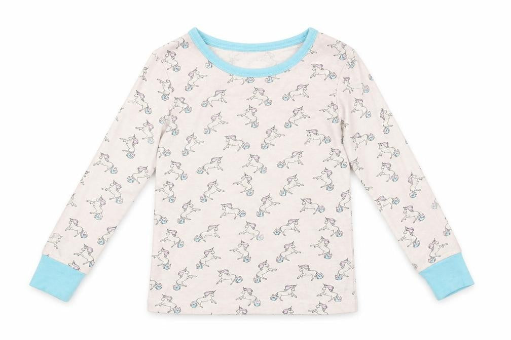LILY & DAN Girls Multicoloured Animal Print   Pyjama Top Size 3-4 Years