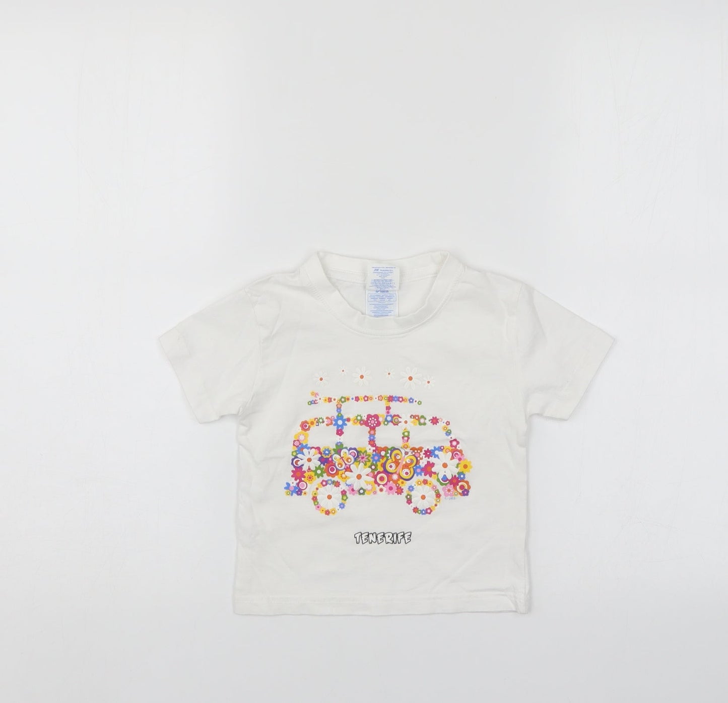 JHK Girls White   Basic T-Shirt Size 18-24 Months
