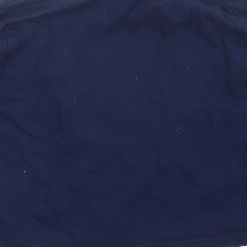 Preworn Girls Blue Geometric  Top Pyjama Top Size 3-4 Years  - Christmas