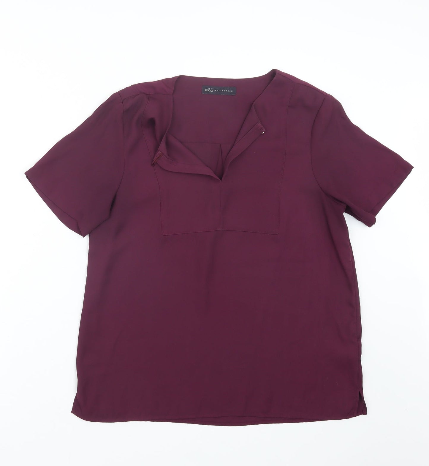 Marks and Spencer Womens Purple   Basic Blouse Size 10