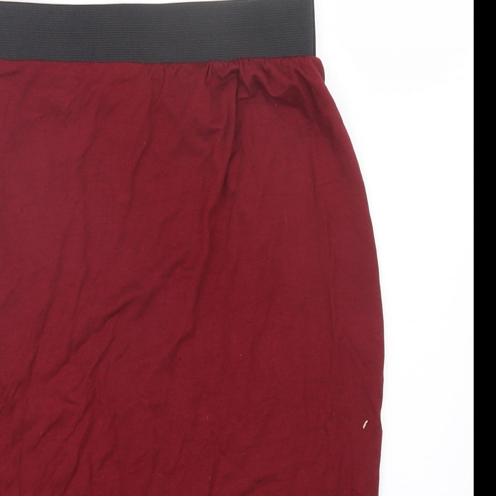 Preworn Womens Red   Straight & Pencil Skirt Size 25 in