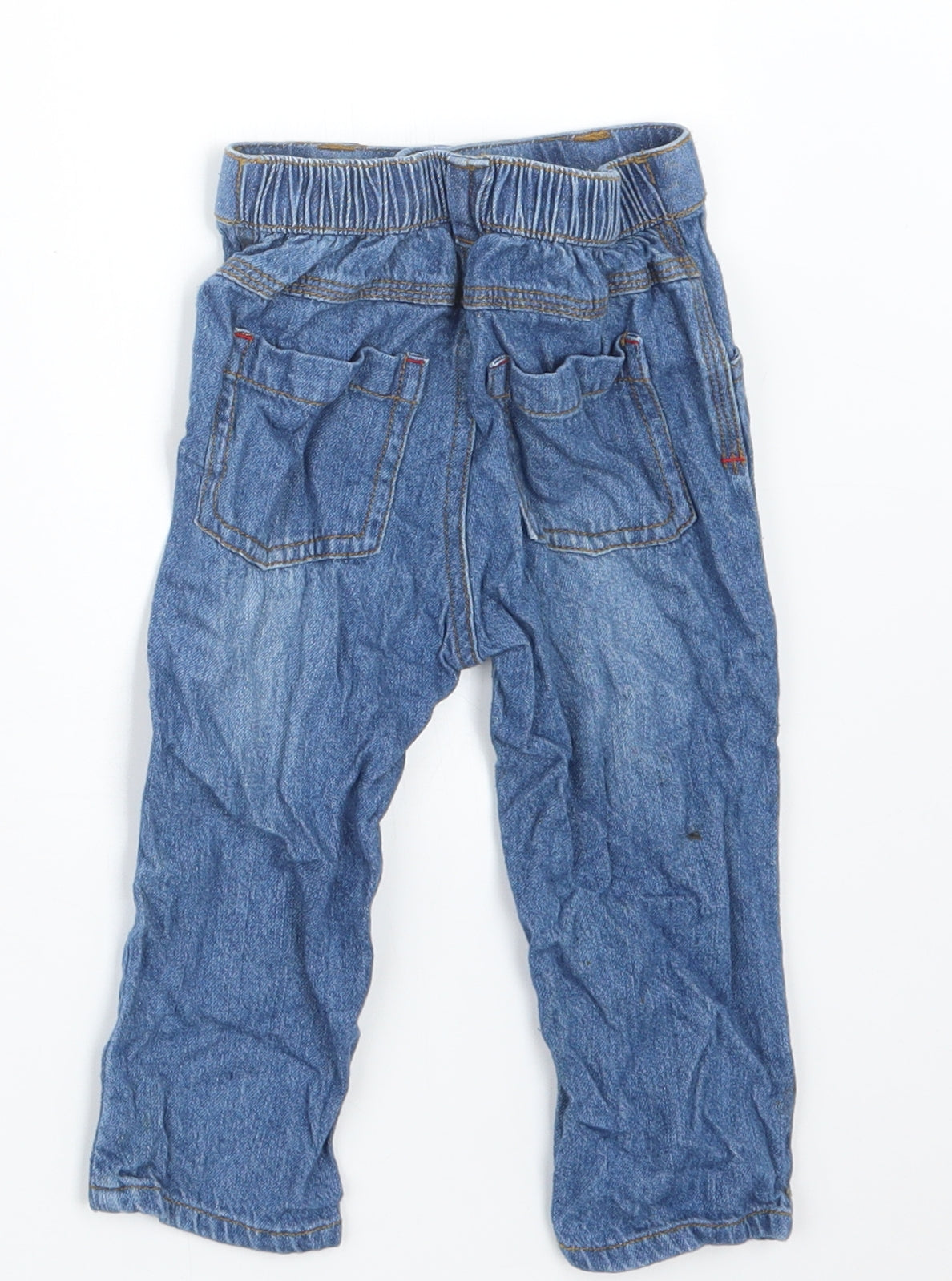 Nutmeg Boys Blue  Denim Cargo Jeans Size 9-12 Months