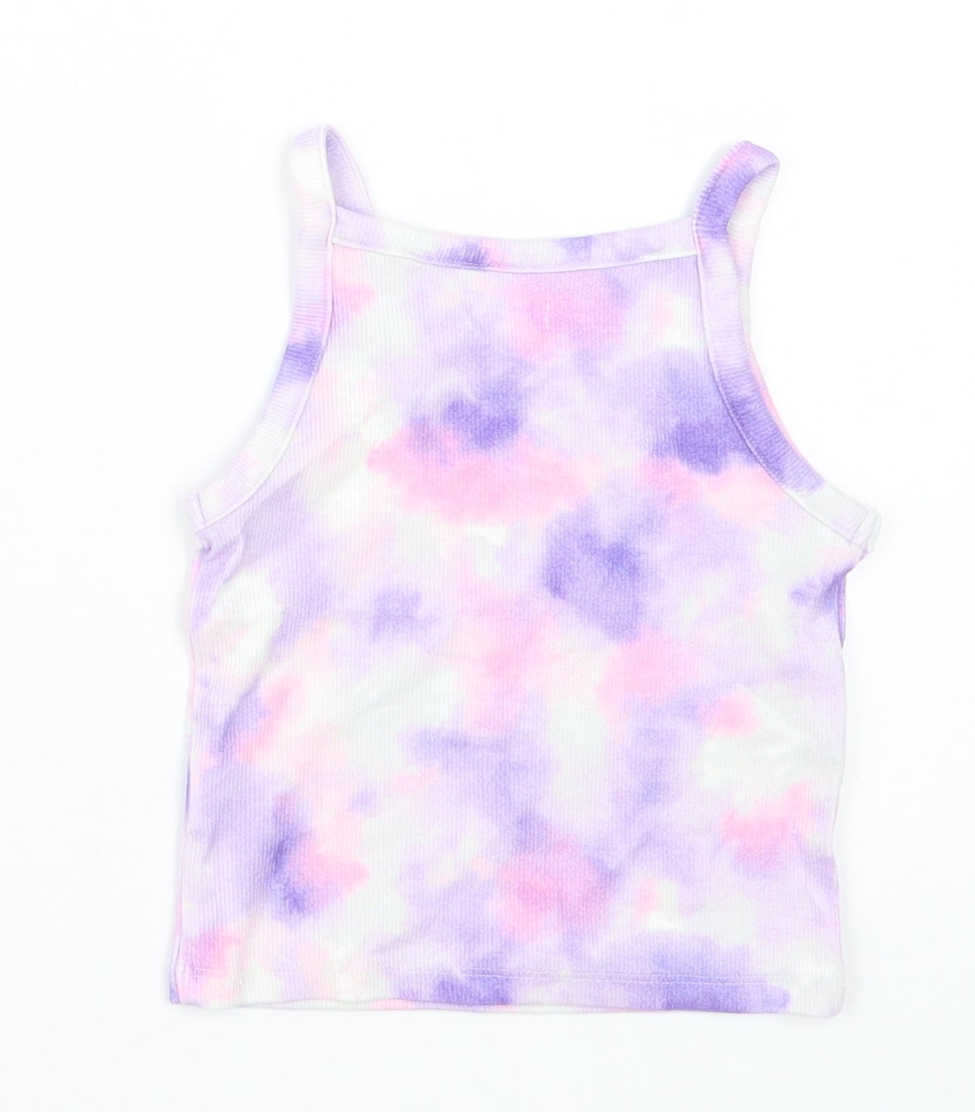 NEXT Girls Purple Geometric  Basic T-Shirt Size 3 Years