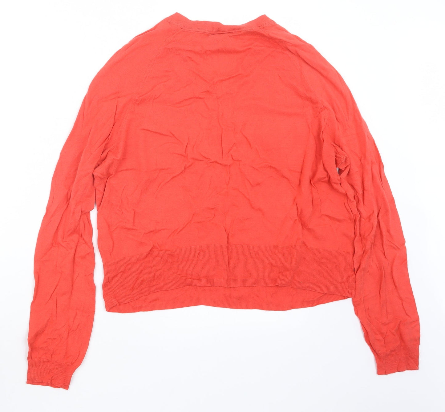 Topshop Womens Red  Knit Pullover Jumper Size 12