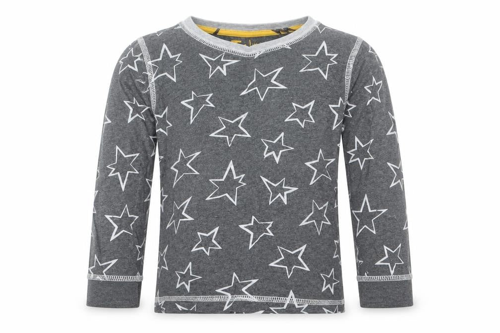 TU Girls Grey Geometric  Top Pyjama Top Size 3-4 Years