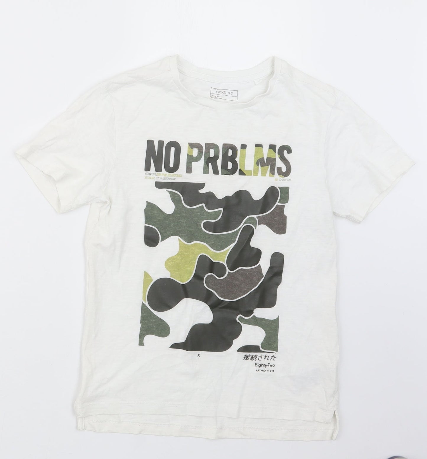 NEXT Boys White   Basic T-Shirt Size 8 Years