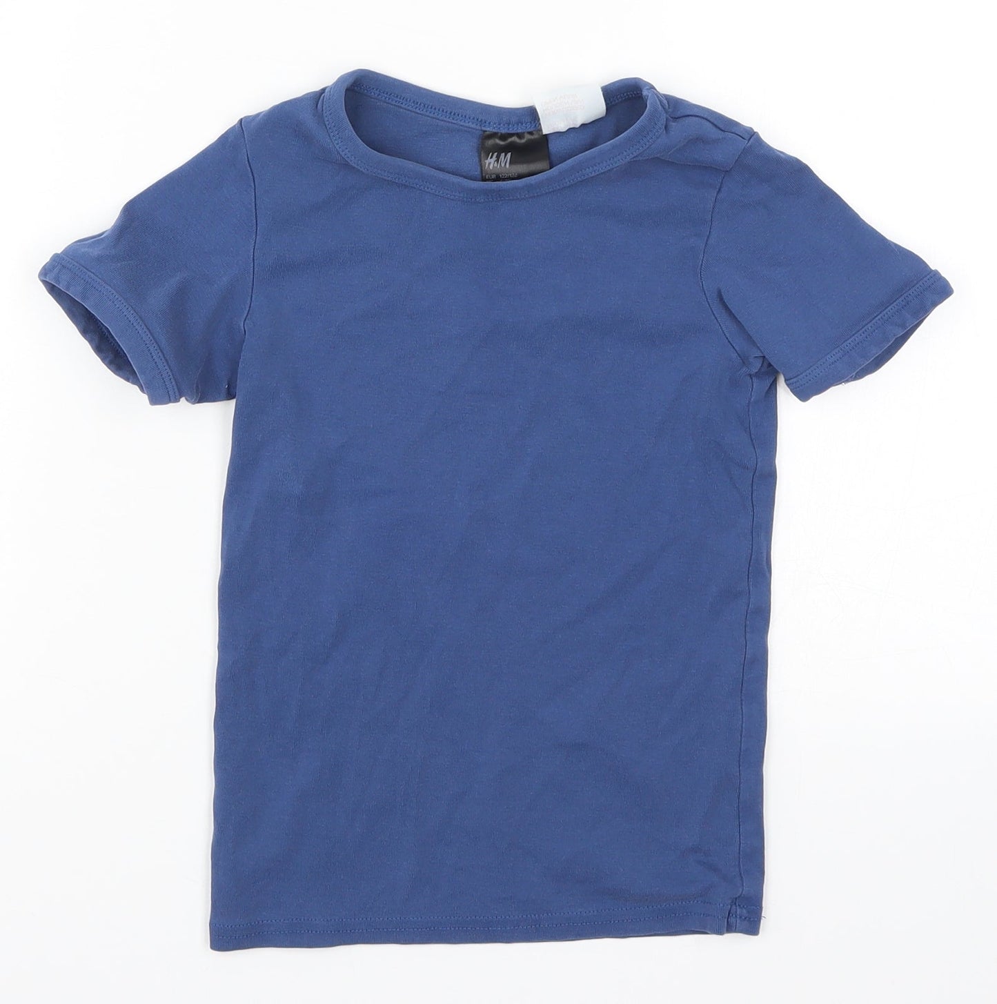 H&M Boys Blue   Basic T-Shirt Size 8 Years