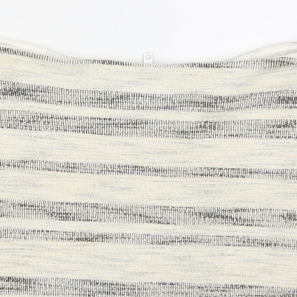 Topshop Womens Beige Striped  Mini Skirt Size 8