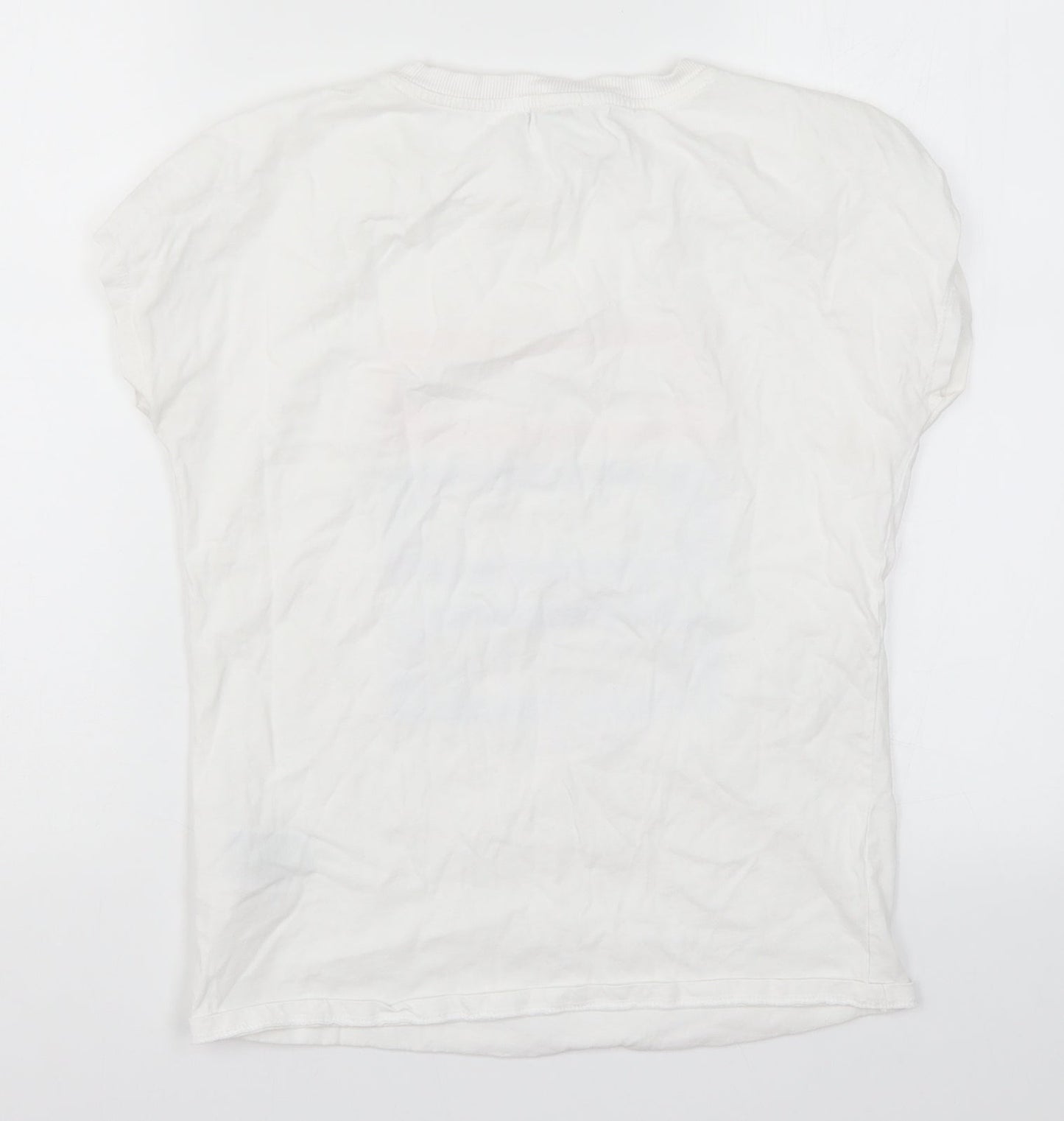 LC Waikiki Womens White   Basic T-Shirt Size S  - Fall in Love with the Process of Becoming the Very Best Version of Yourself