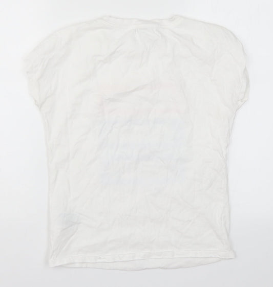 LC Waikiki Womens White   Basic T-Shirt Size S  - Fall in Love with the Process of Becoming the Very Best Version of Yourself
