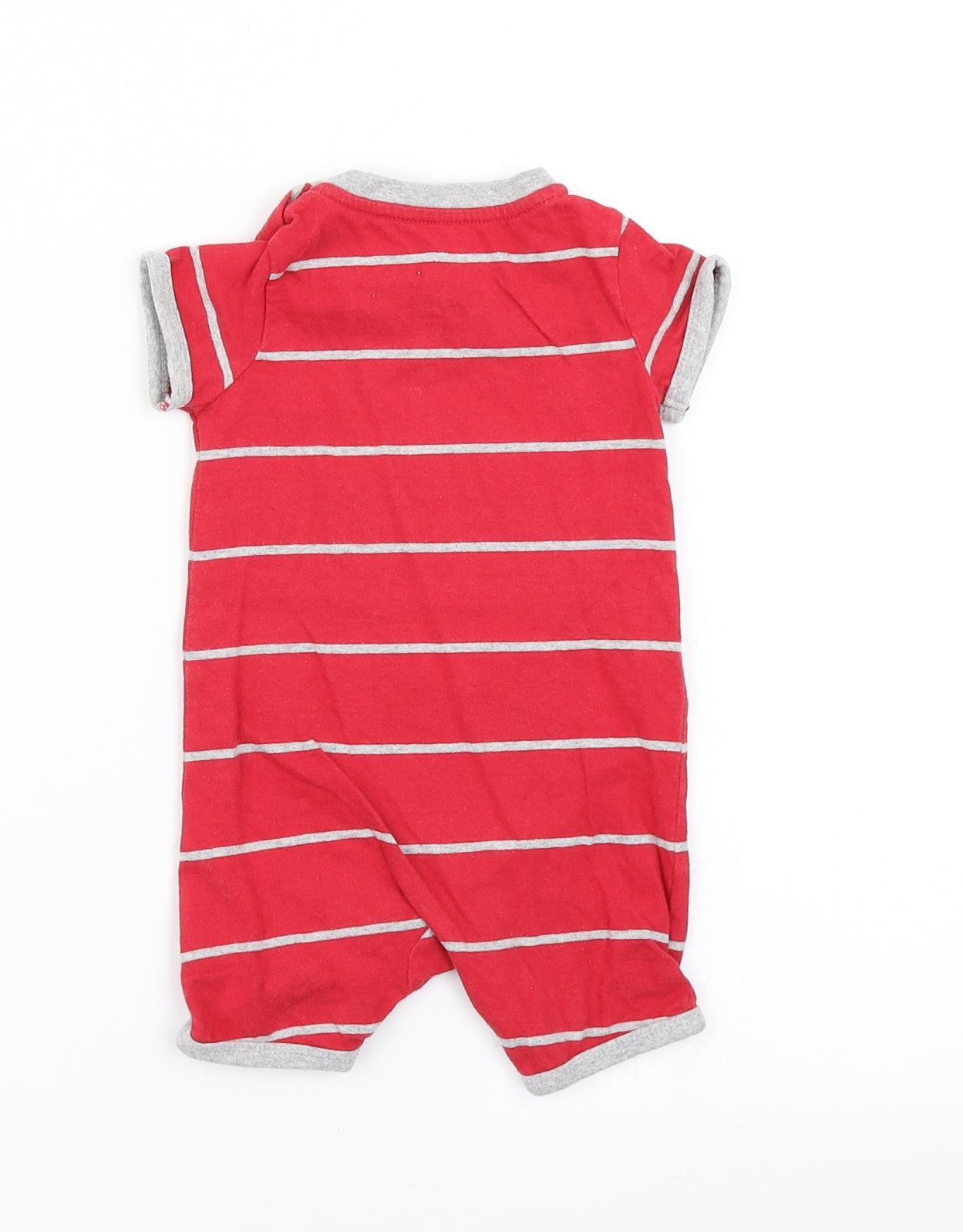 Matalan Boys Red Striped  Romper One-Piece Size 3-6 Months