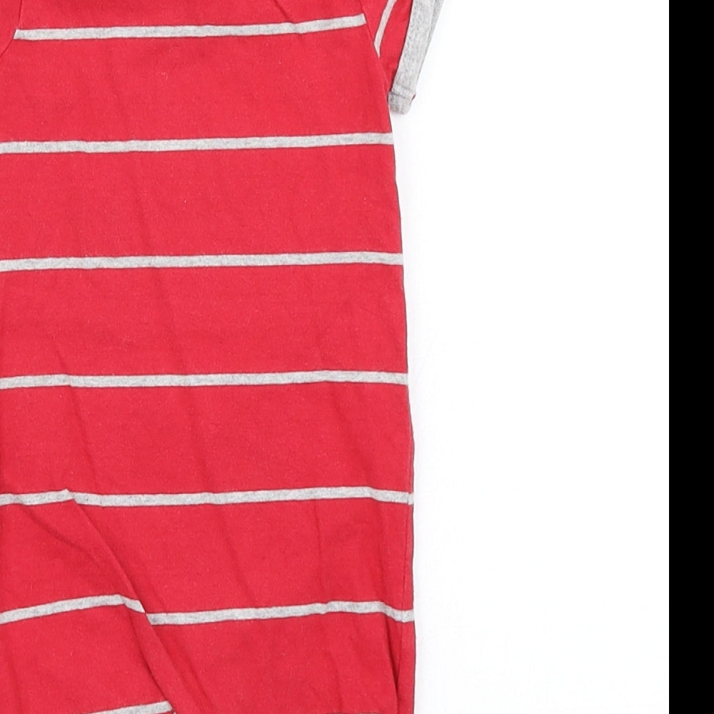 Matalan Boys Red Striped  Romper One-Piece Size 3-6 Months