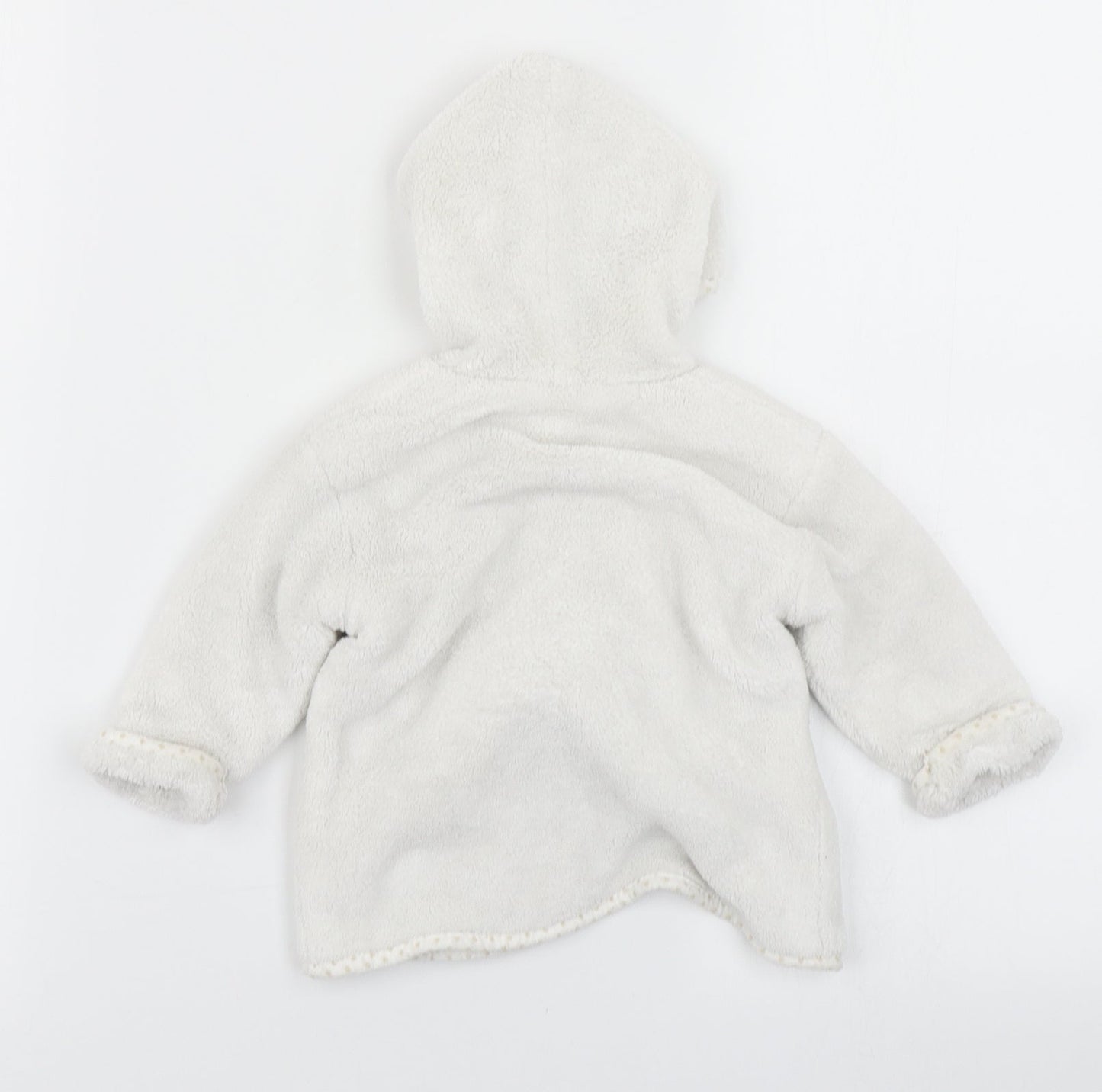 Baby Baby White Solid  Kaftan Robe Size 6-9 Months