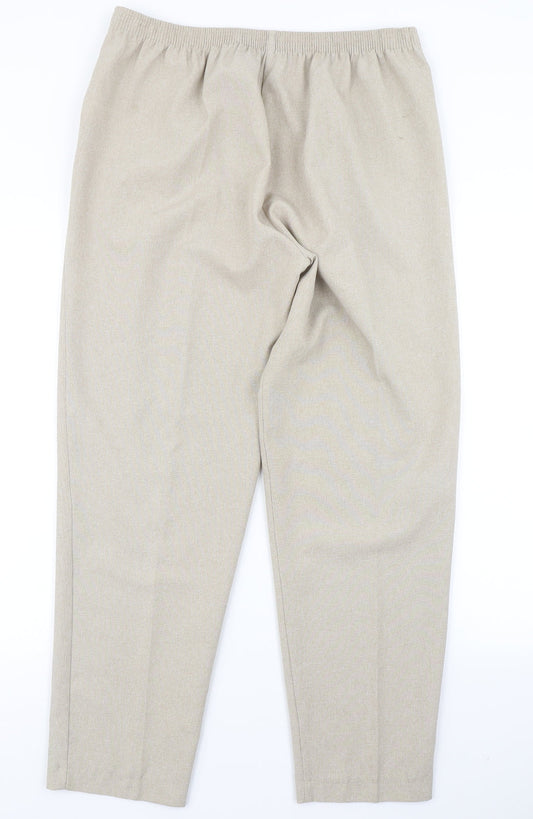 Charade Womens Brown   Dress Pants Trousers Size 16 L28 in