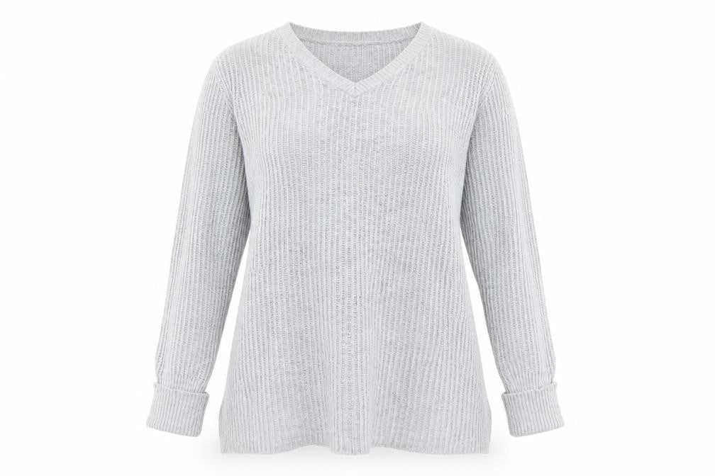 Glamorous Womens Grey  Knit Pullover Jumper Size S