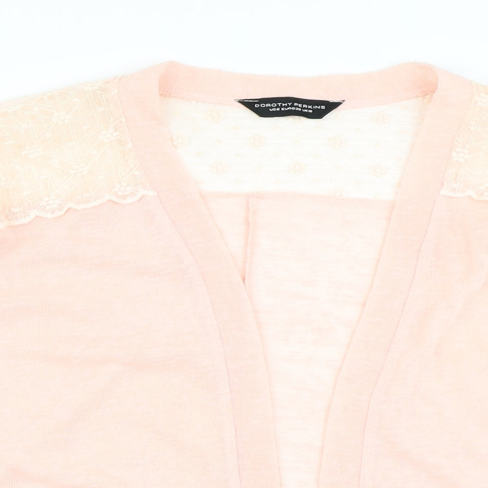 Dorothy Perkins Womens Pink   Cardigan Jumper Size 10
