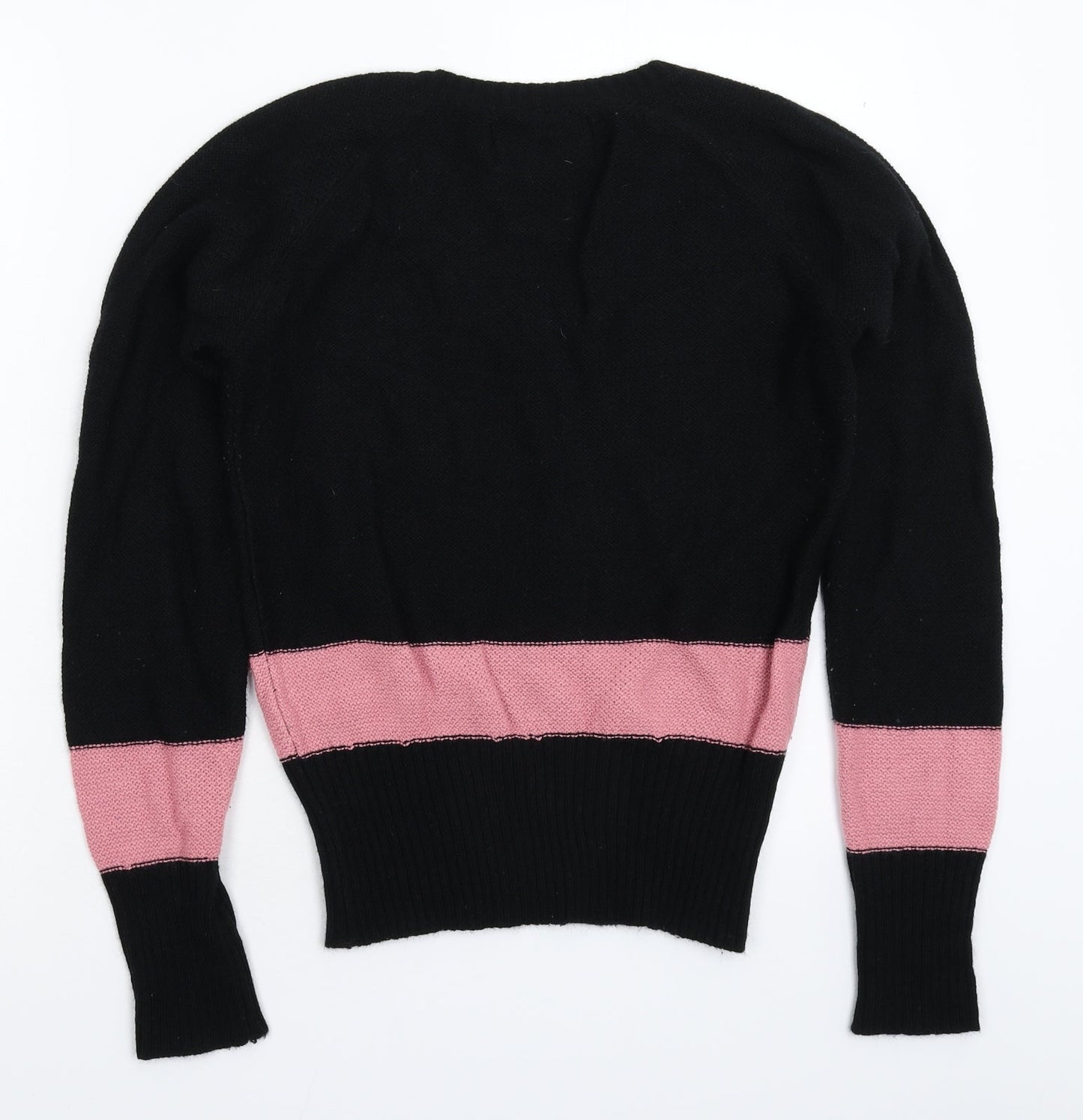 Lee Womens Black  Knit Pullover Jumper Size M