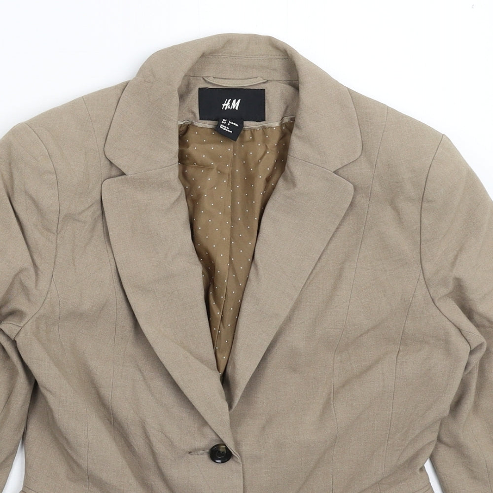 H&M Womens Grey   Jacket Suit Jacket Size 12