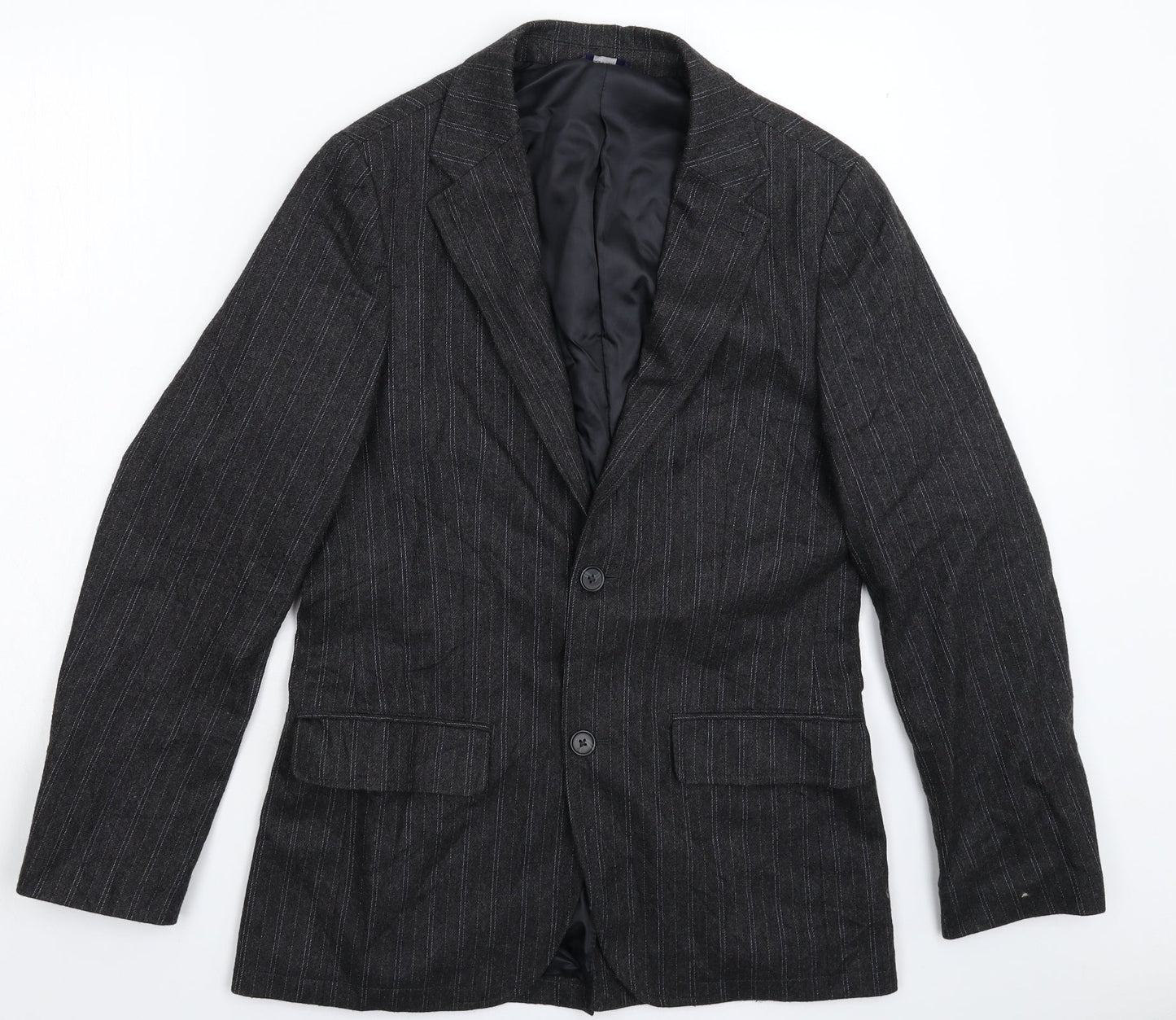Gap Mens Grey Striped  Jacket Suit Jacket Size XS