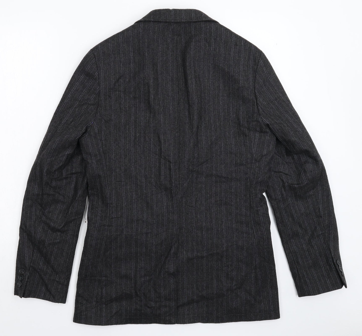 Gap Mens Grey Striped  Jacket Suit Jacket Size XS