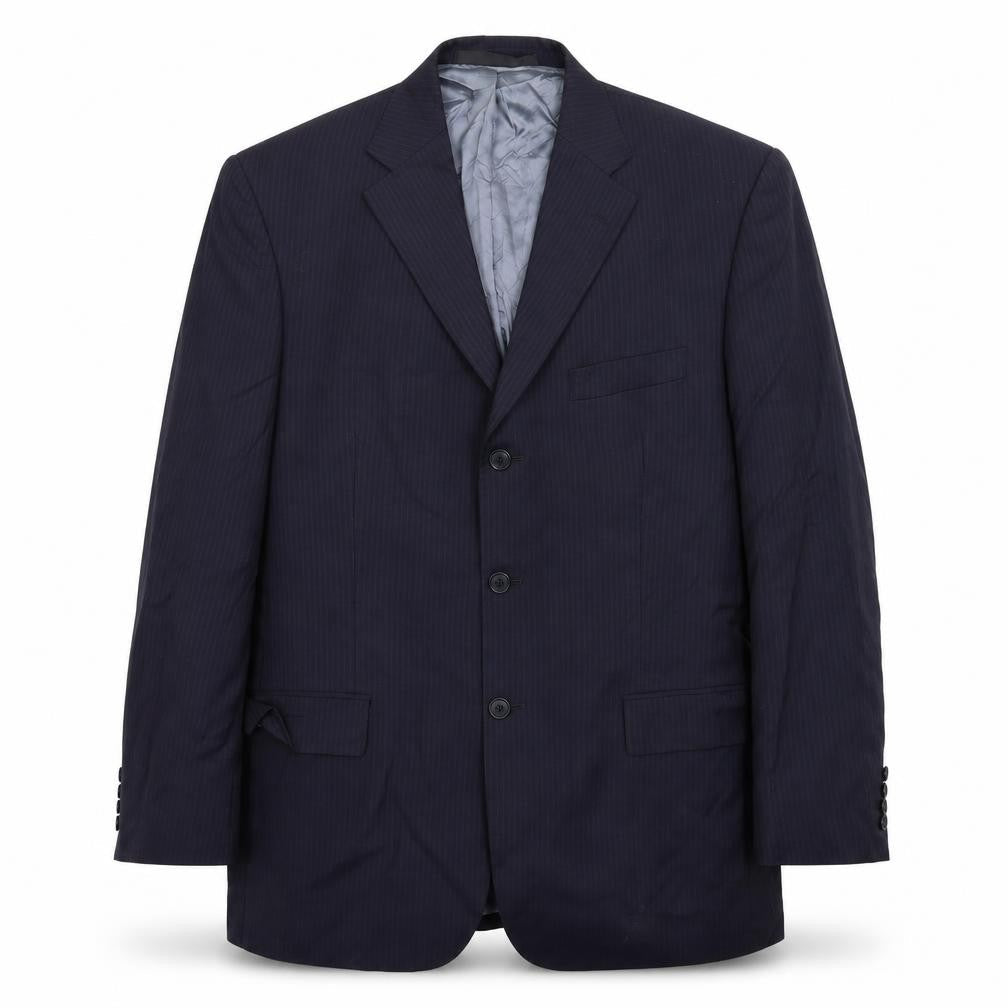 Marks and Spencer Mens Blue Striped  Jacket Suit Jacket Size 42