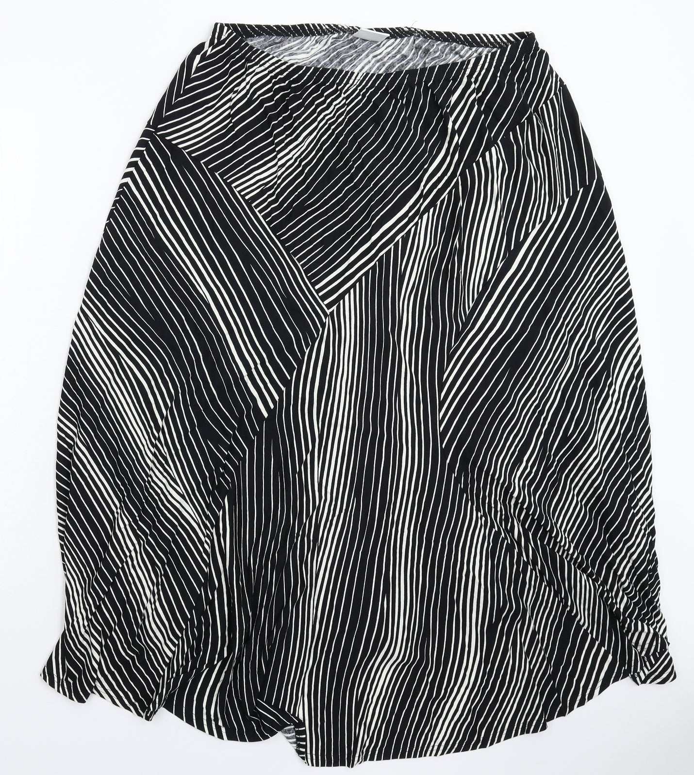 ELVI Womens Multicoloured Striped  Maxi Skirt Size 36 in