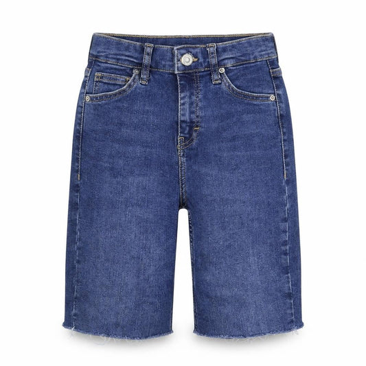 Topshop Womens Blue  Denim Bermuda Shorts Size 25 in