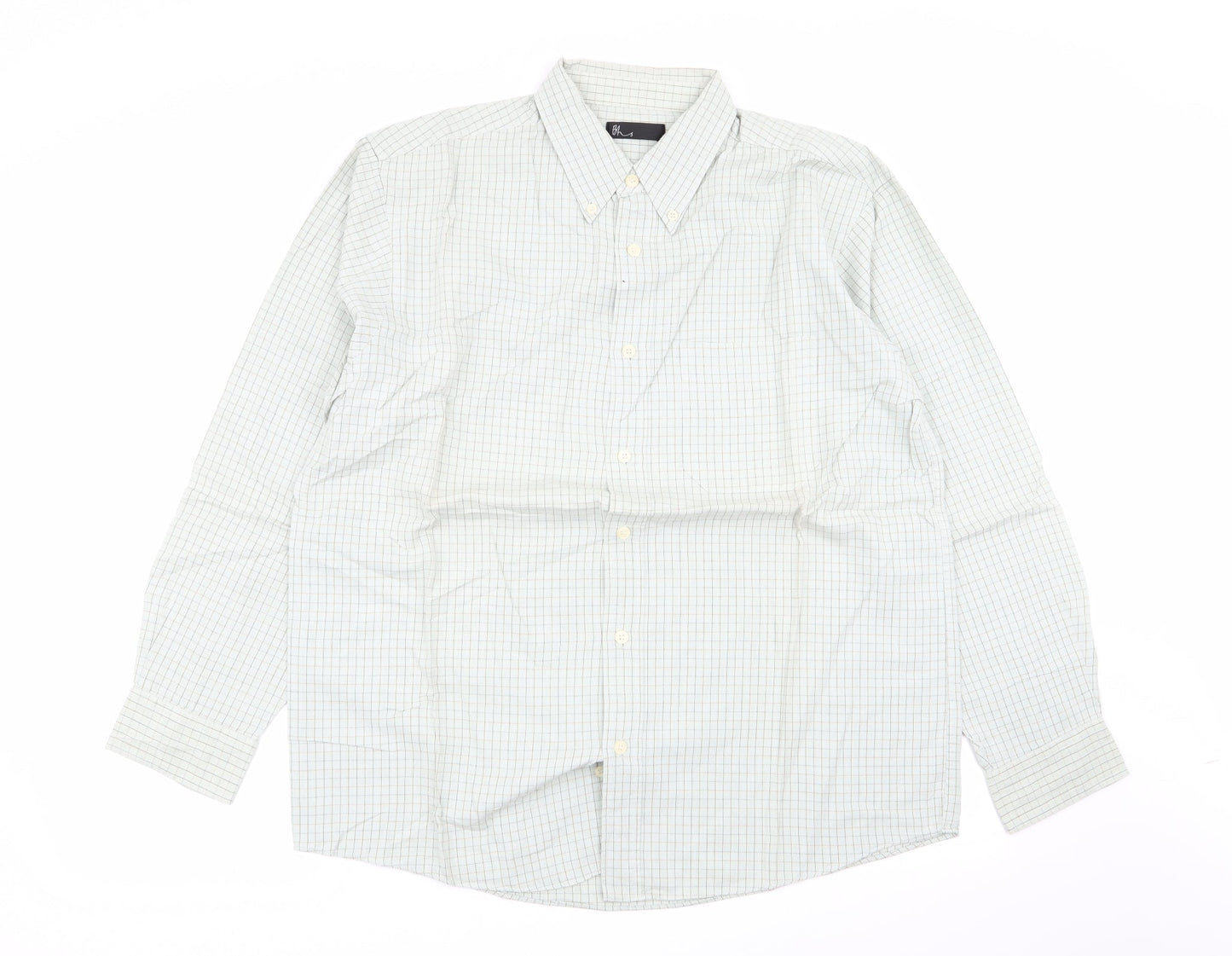 BHS Mens Multicoloured Check   Button-Up Size M
