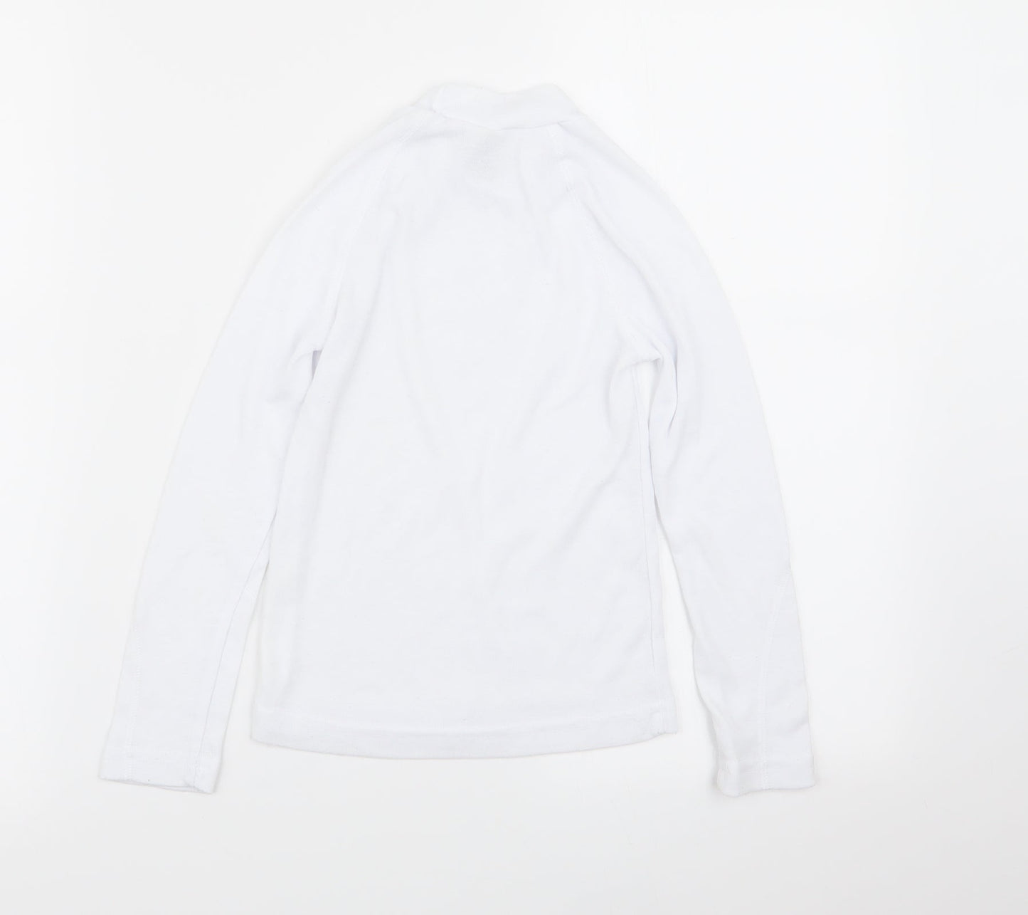DECATHLON Boys White   Basic T-Shirt Size 8 Years