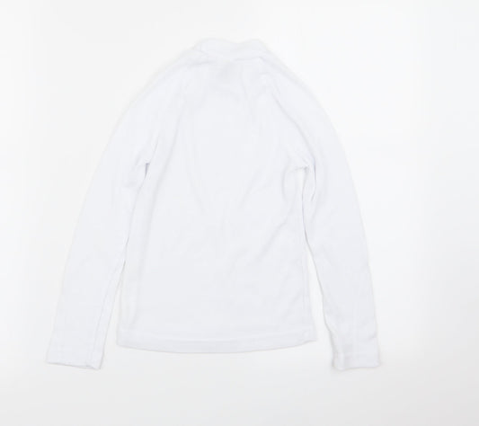 DECATHLON Boys White   Basic T-Shirt Size 8 Years