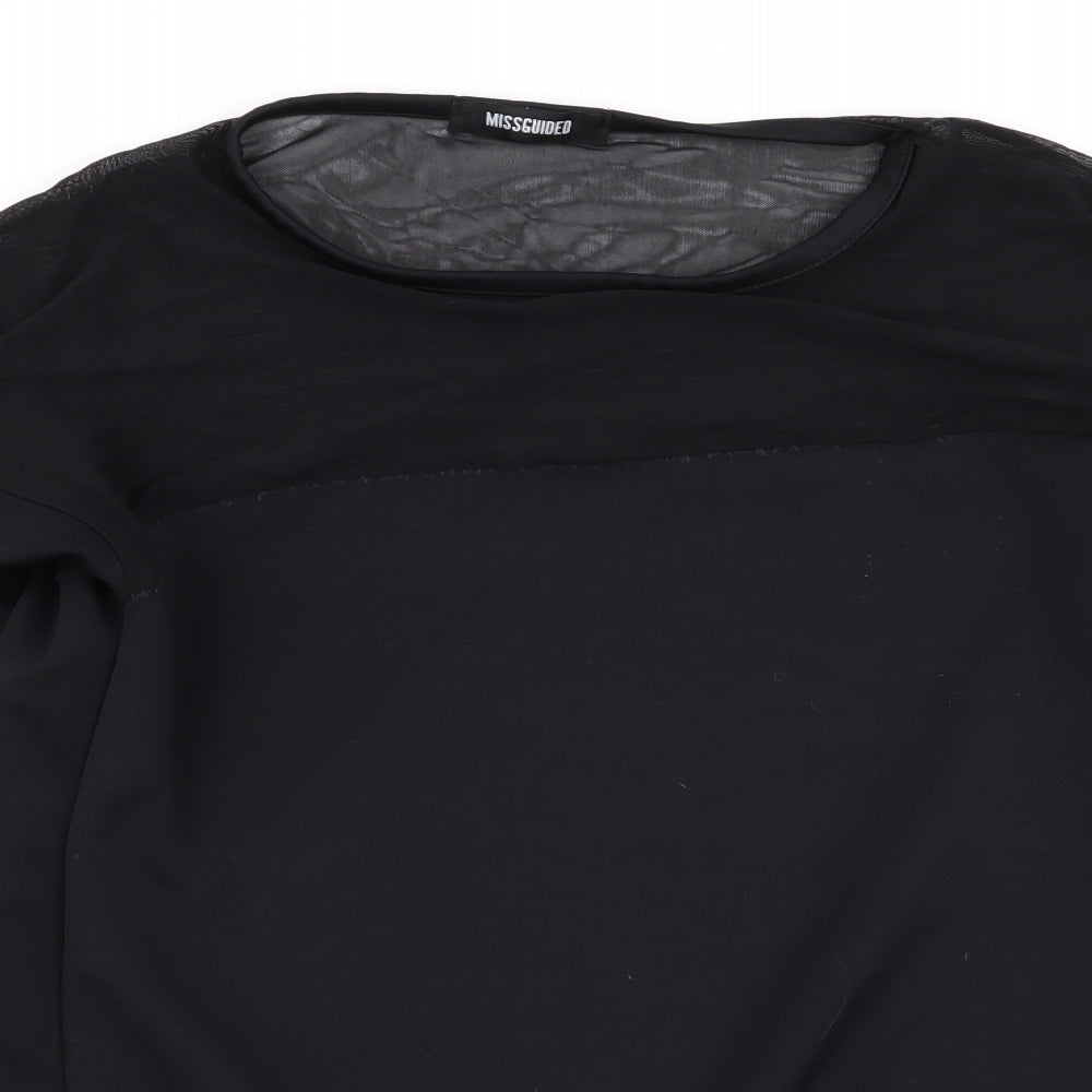 Missguided Womens Black   Pullover Jumper Size 10