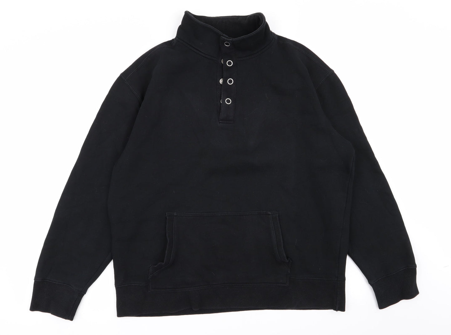 Atlantic Bay Mens Black   Pullover Jumper Size L