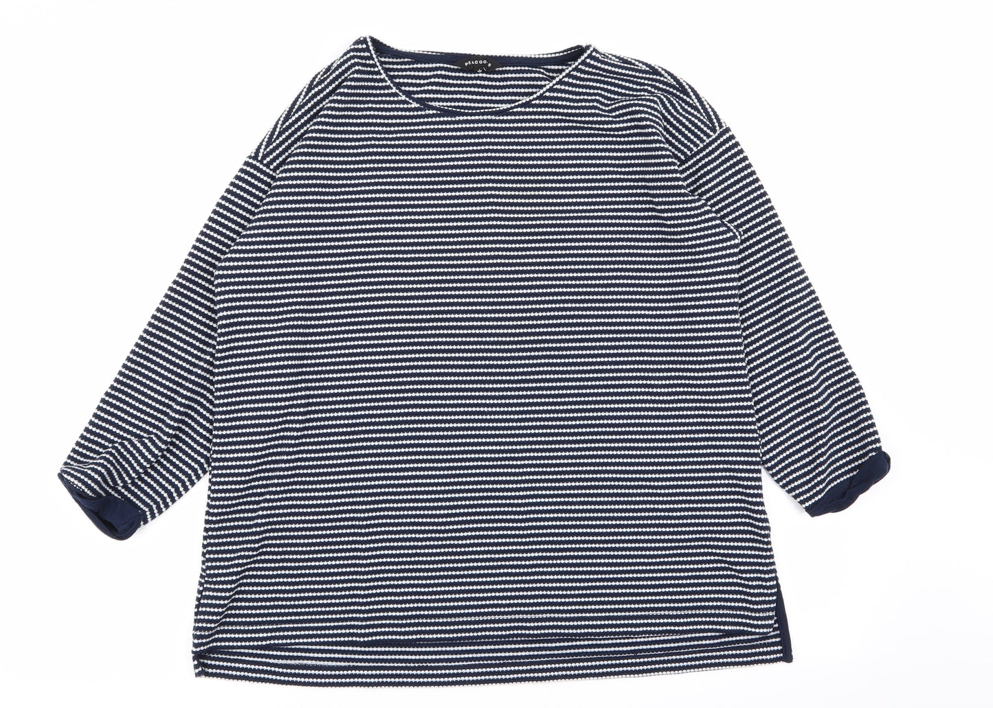 Peacocks Womens Multicoloured Striped  Pullover Jumper Size 14
