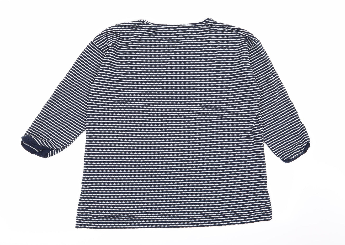 Peacocks Womens Multicoloured Striped  Pullover Jumper Size 14