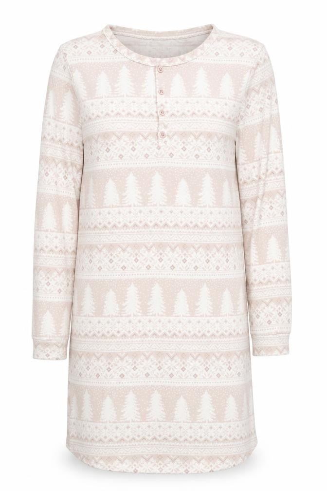Primark Womens Beige Geometric  Top Dress Size S