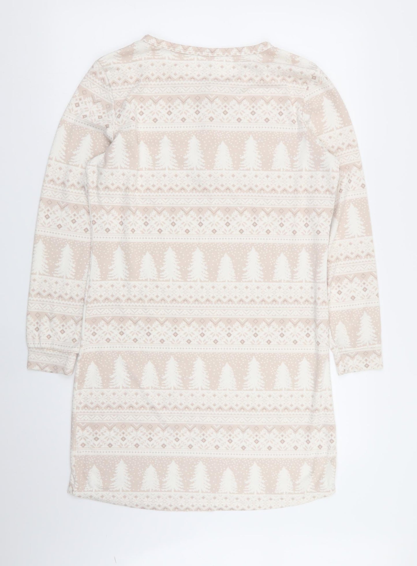 Primark Womens Beige Geometric  Top Dress Size S
