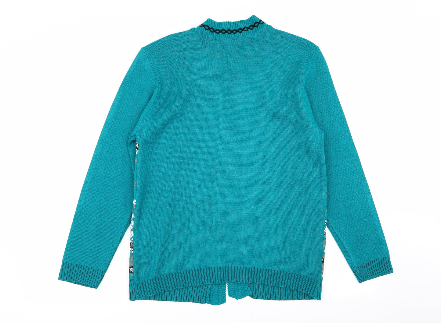 Pure & natural Womens Green Floral  Pullover Jumper Size S