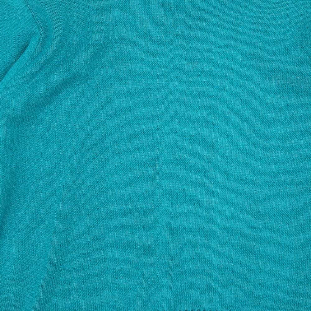 Pure & natural Womens Green Floral  Pullover Jumper Size S