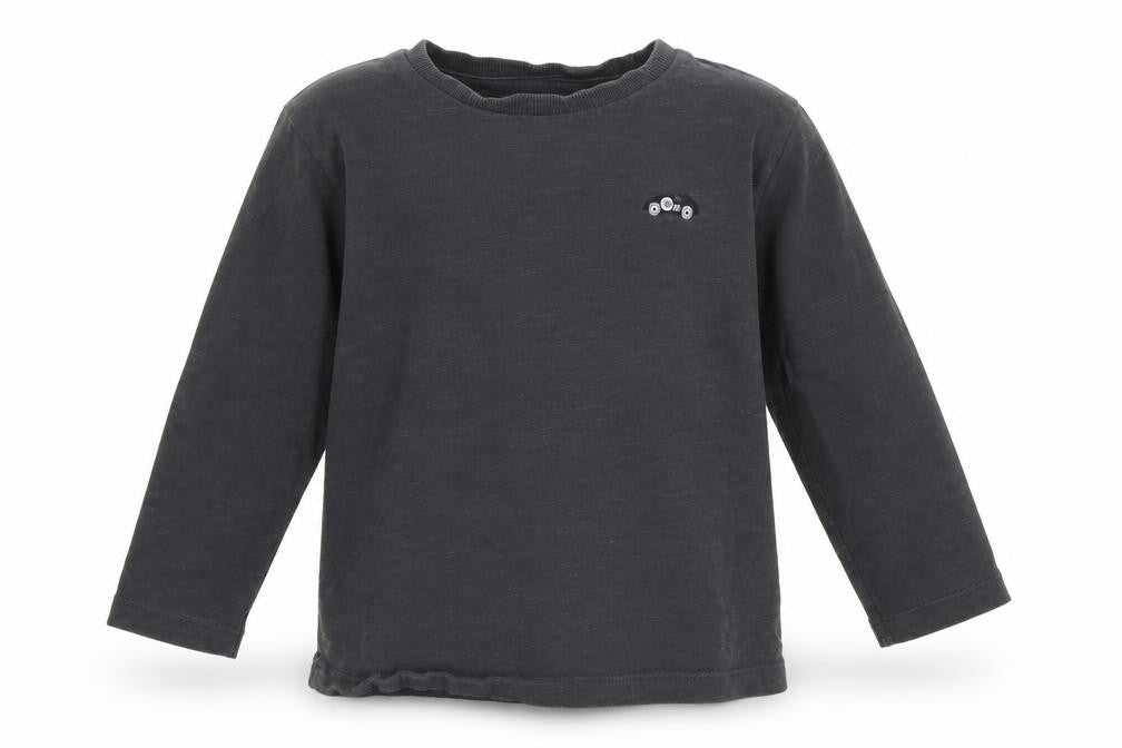 Front view of Next girls’ grey basic t-shirt, size 24, months