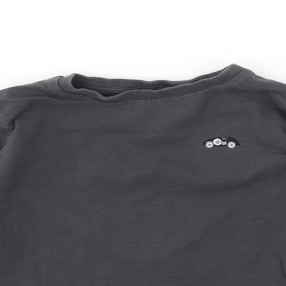 NEXT Girls Grey   Basic T-Shirt Size 24 Months