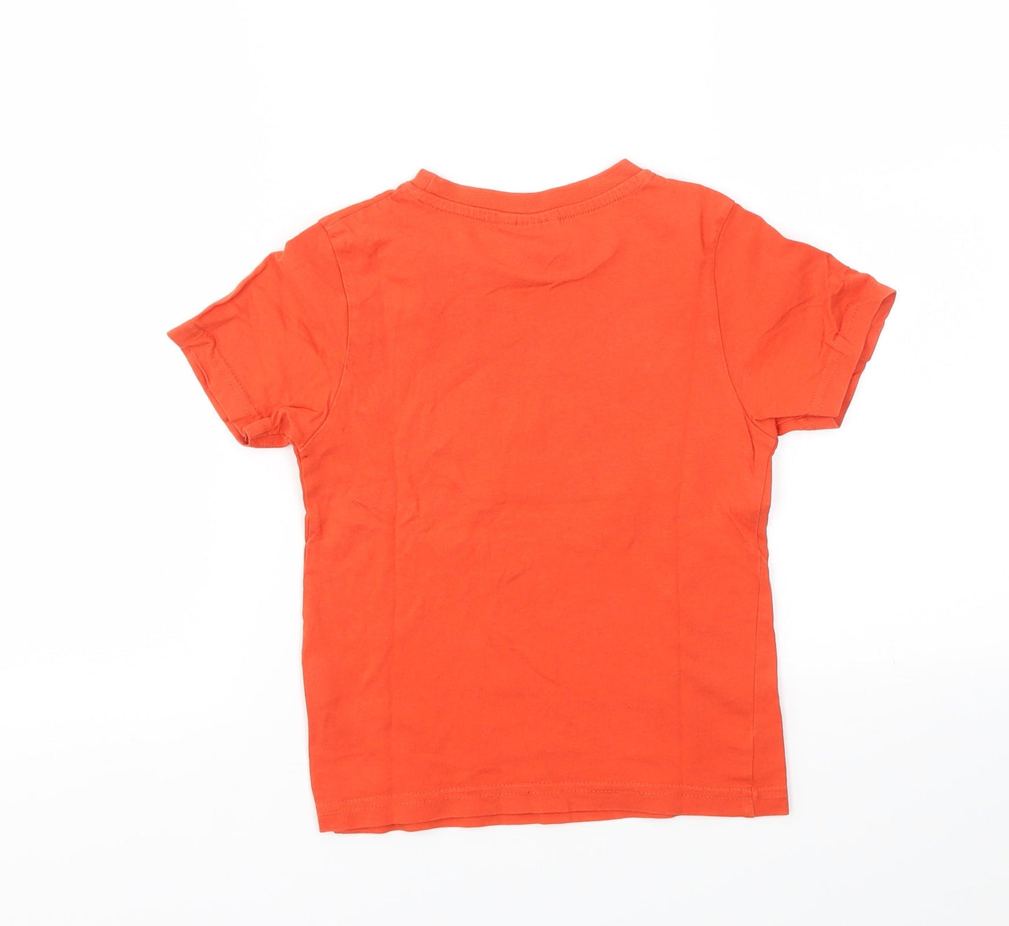 SEVEN LEMONS Boys Red   Basic T-Shirt Size 5-6 Years