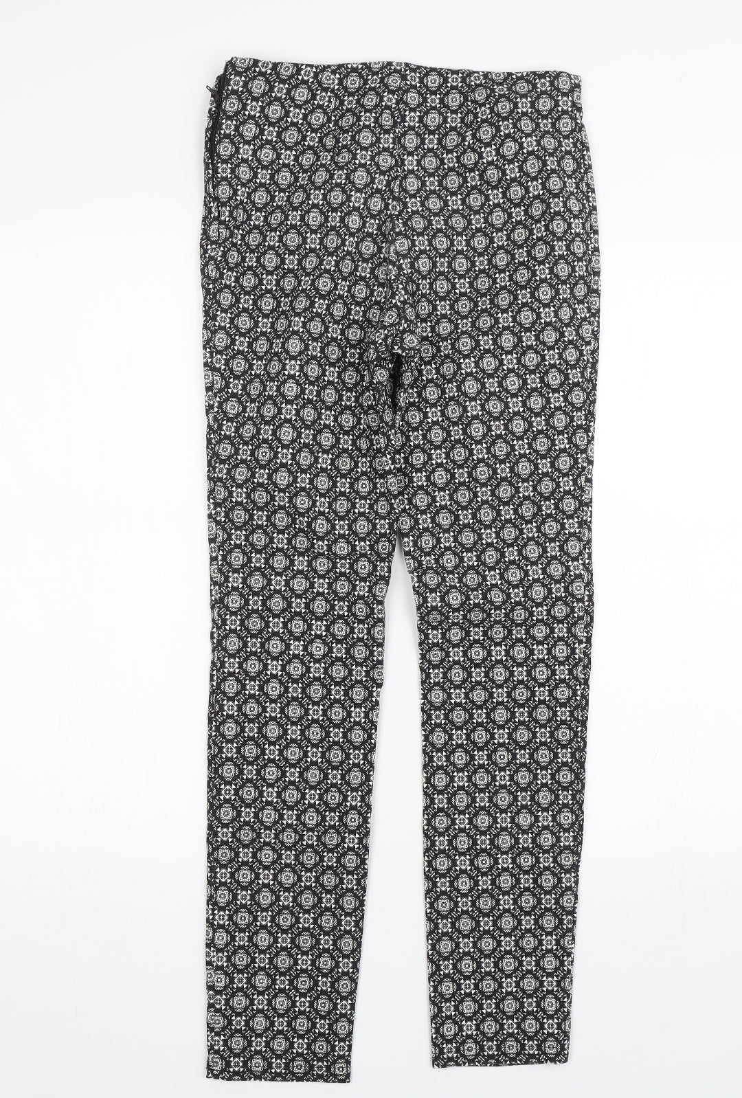 Atmosphere Womens Black Paisley  Capri Trousers Size 8 L27 in